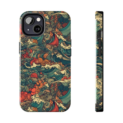 Electric Ocean - Wave of Colors - Tough Phone Cases