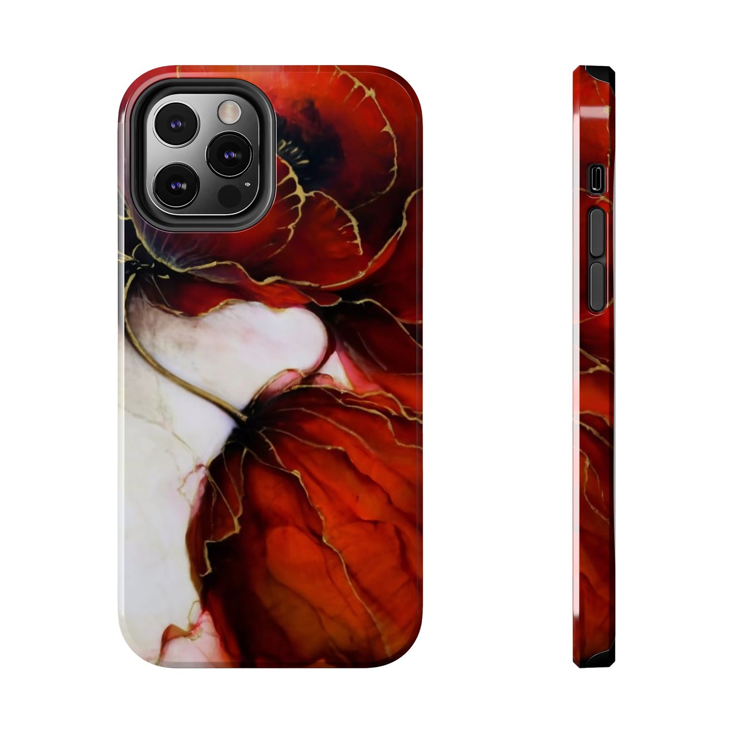 Ethereal Blossom Alcohol Ink Tough Phone Case