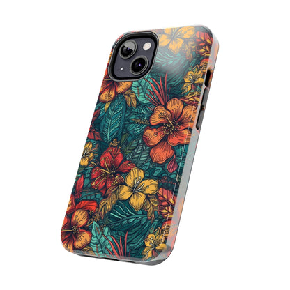 Radiant Frangipani - Hawaiian Tough Phone Case