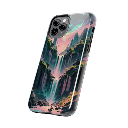 Moonfall Cascades Night View Tough Phone Case