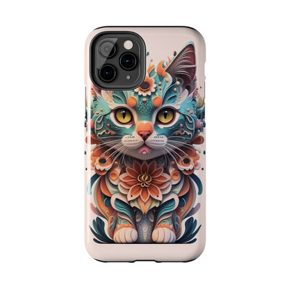 Floral Feline Armor Case