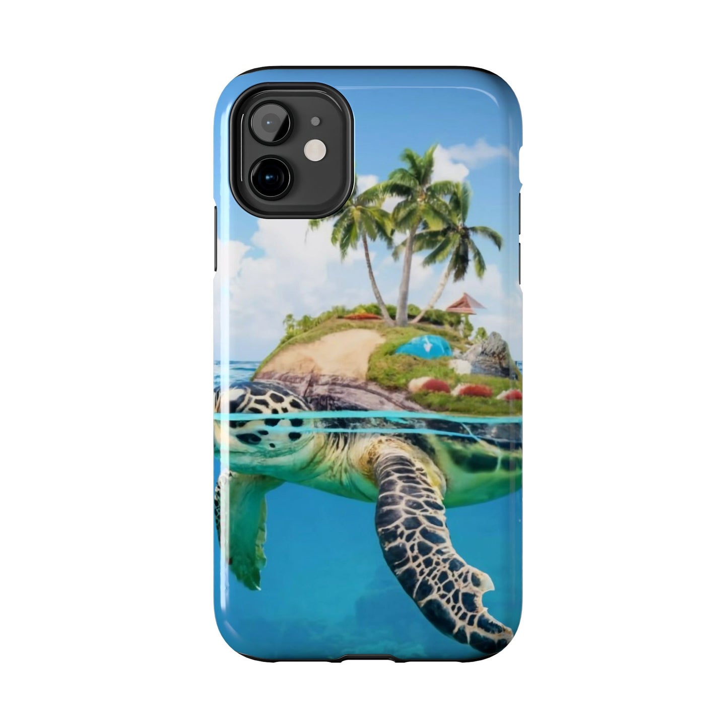 Island Turtle Ocean Adventure Tough Phone Case