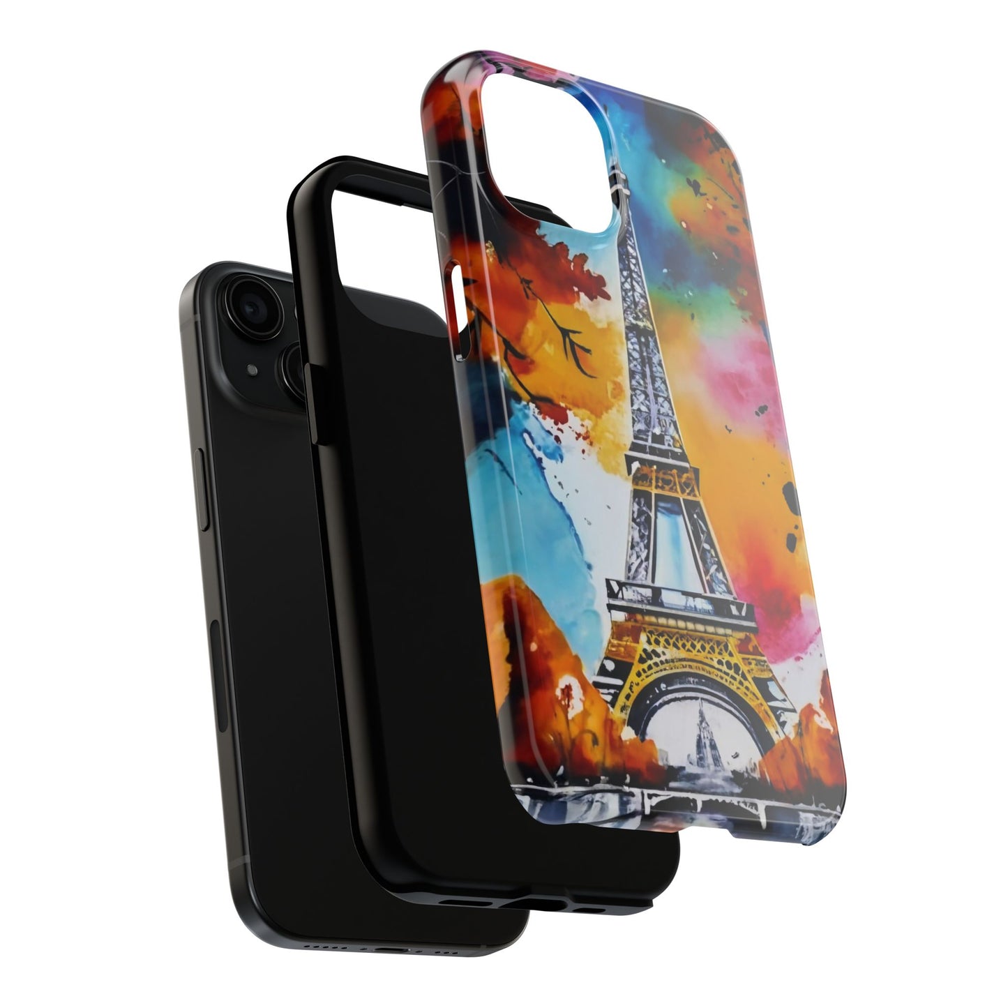 Vibrant Twilight Eiffel Defender Case