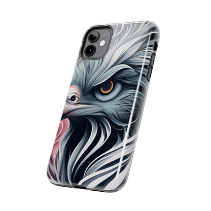 AviarySwirls Monochrome Bird Tough Phone Case