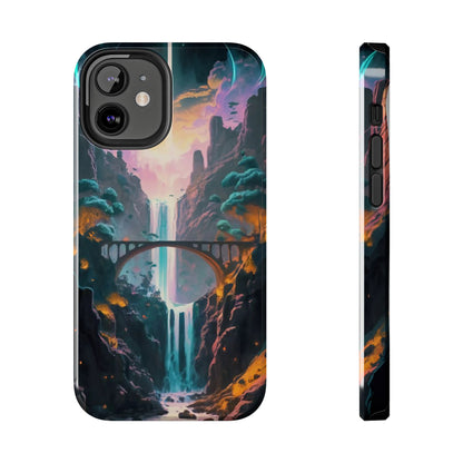 Midnight Cascade Blue Moon Tough Phone Case