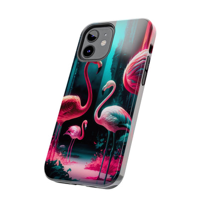 Vibrant Flamingo Gathering Tough Phone Case