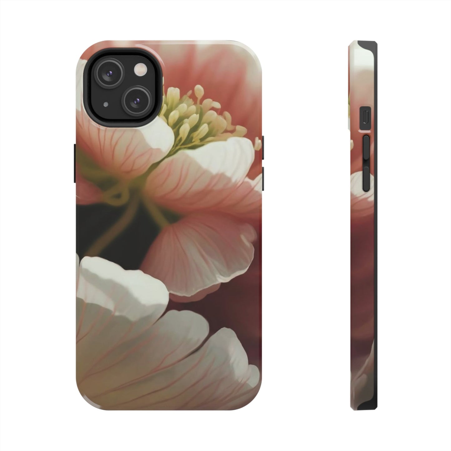 Pink Petal Watercolor Bloom Tough Phone Case