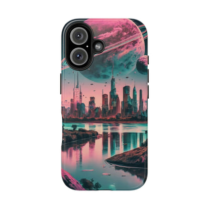 Celestial Cityscape Aerial View Tough Phone Case