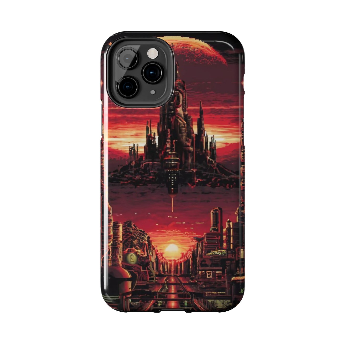 PixelVista Futuristic City Tough Phone Case