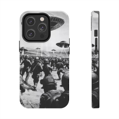 RetroWar UFO Encounter Tough Phone Case