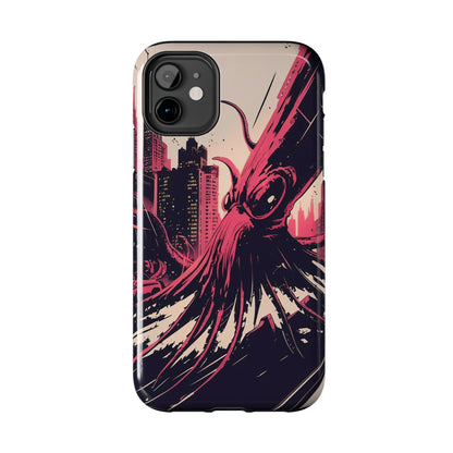 Kraken Rampage Cityscape Tough Phone Case