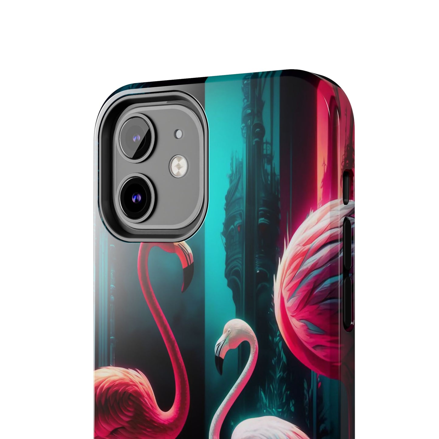 Vibrant Flamingo Gathering Tough Phone Case