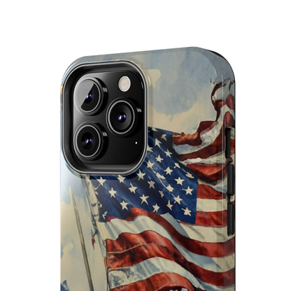 Tattered Glory American Flag Tough Phone Case