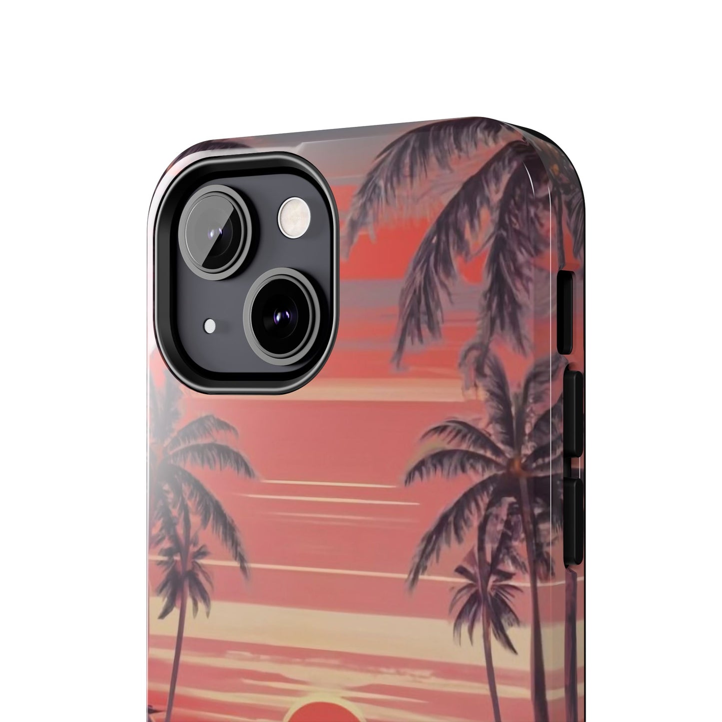 Sunset Serenity Palm Shore Tough Phone Case