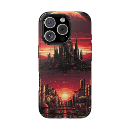 PixelVista Futuristic City Tough Phone Case