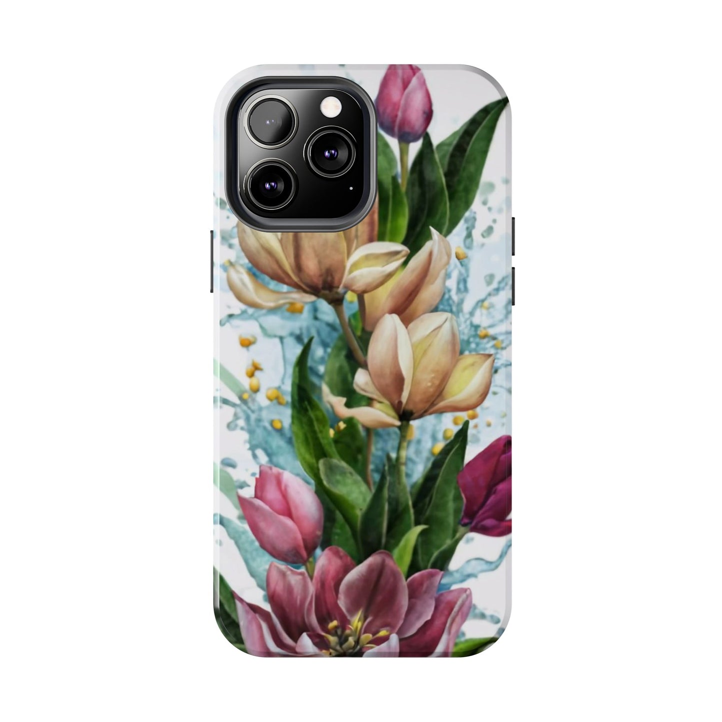 Blossom Splash Watercolor Floral Tough Phone Case