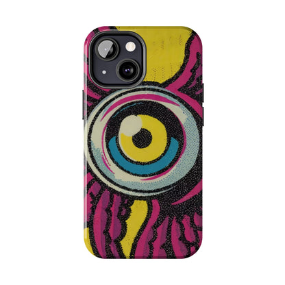 Golden Gaze Winged Eye iPhone Case