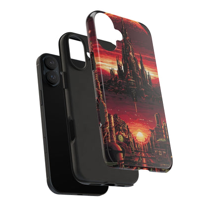 PixelVista Futuristic City Tough Phone Case