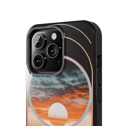 Fusion Sunset Abstract Art Tough Phone Case