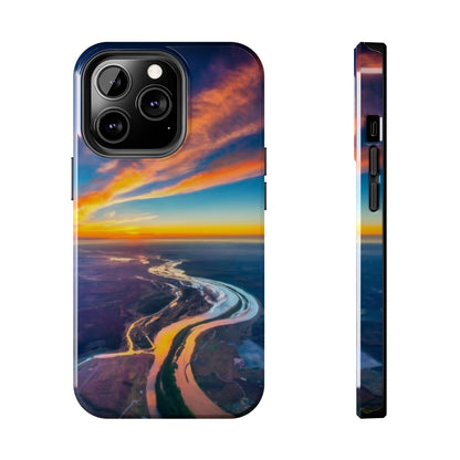 Celestial Sunset Earth View Tough Phone Case