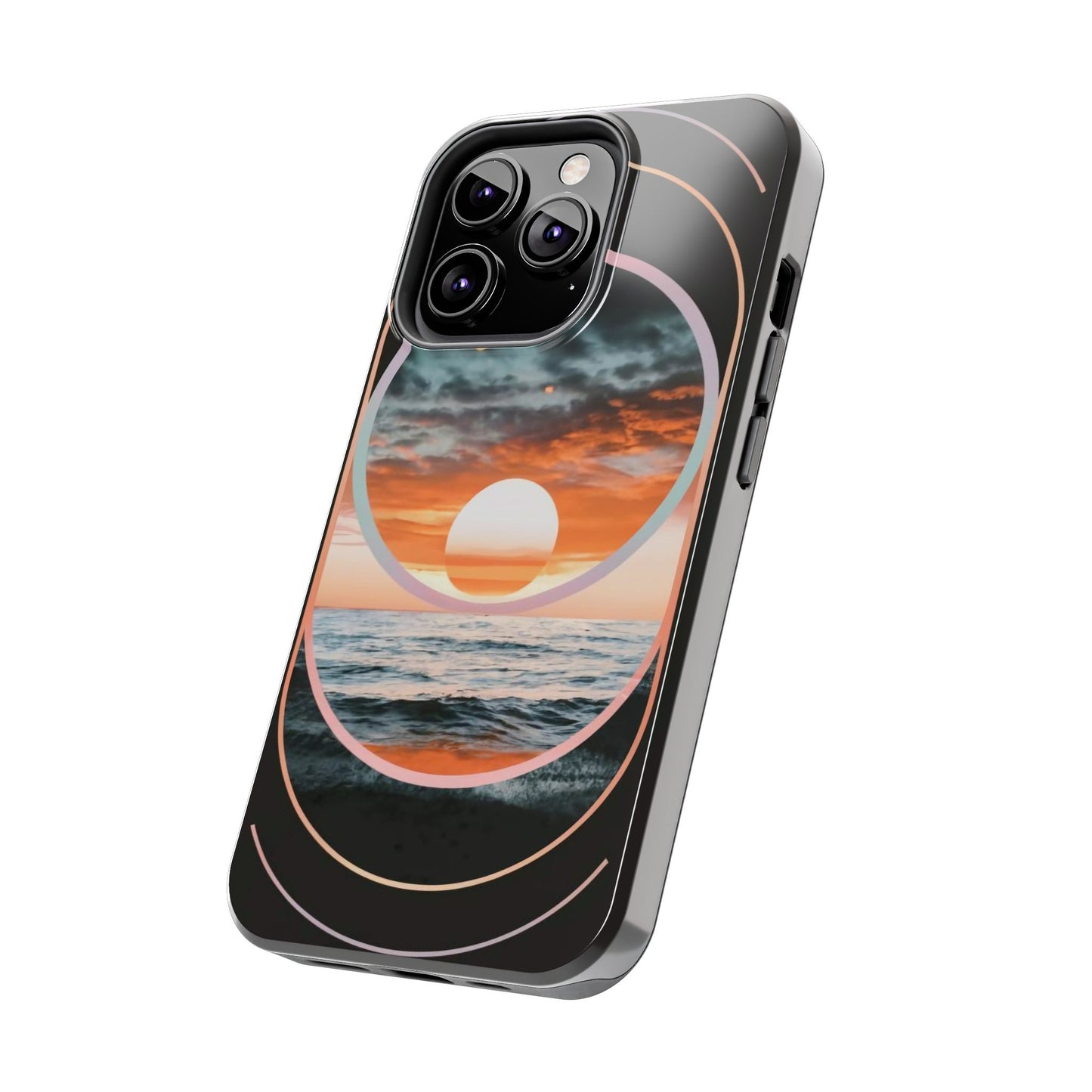 Fusion Sunset Abstract Art Tough Phone Case