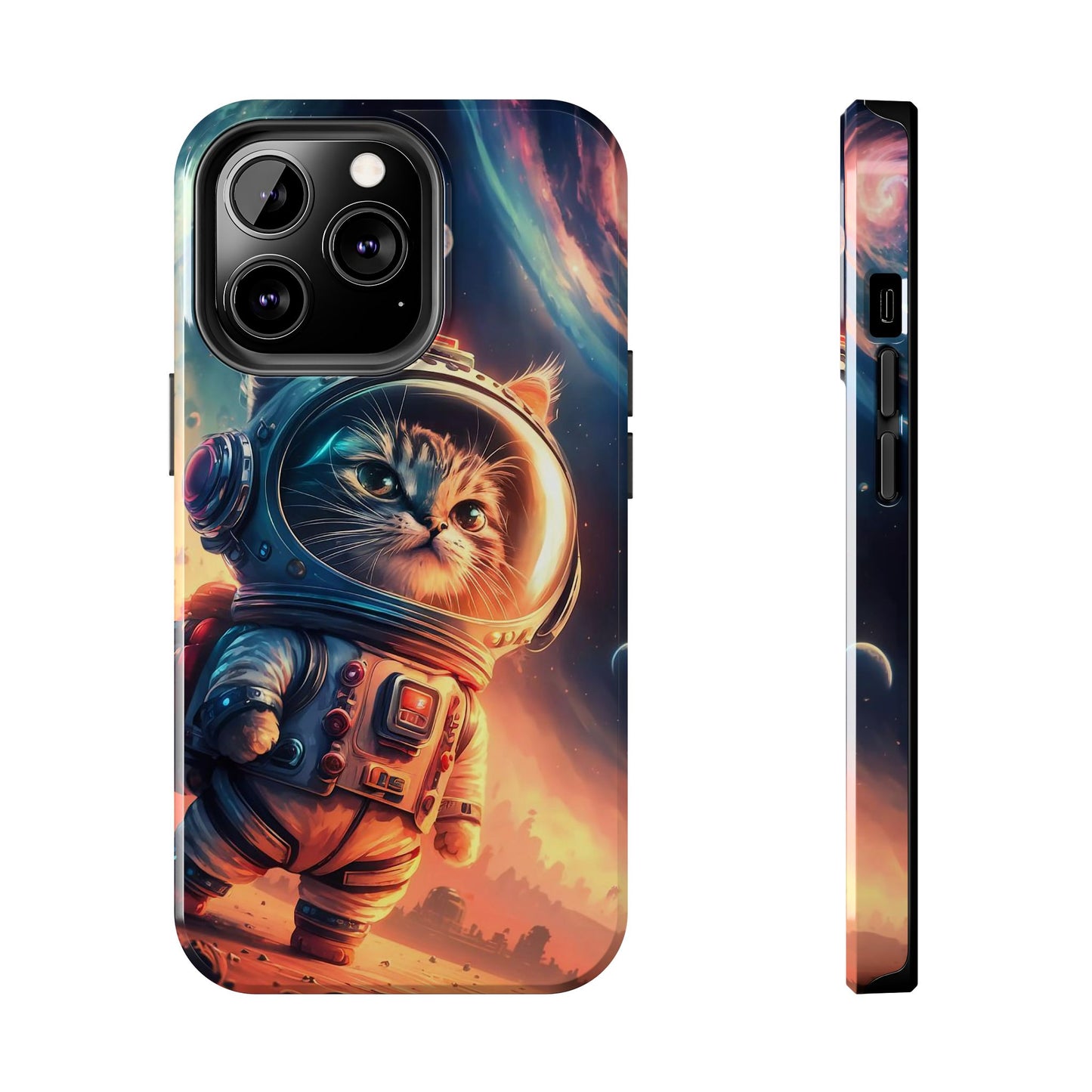 Cosmic Kitty Space Explorer Tough Phone Case