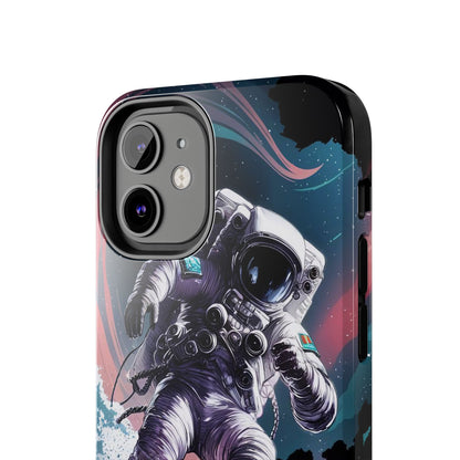 Cosmic Crest Astronaut Wave Rider Tough Phone Case