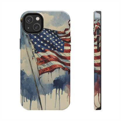 Tattered Glory American Flag Tough Phone Case