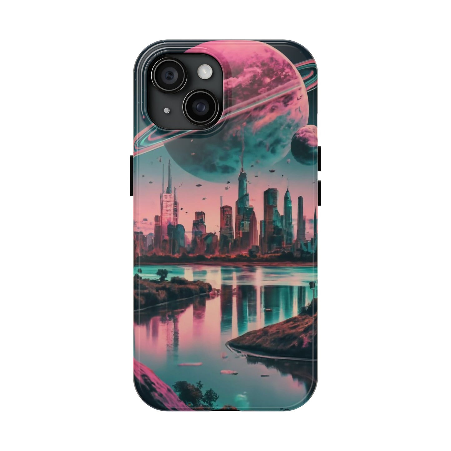 Celestial Cityscape Aerial View Tough Phone Case