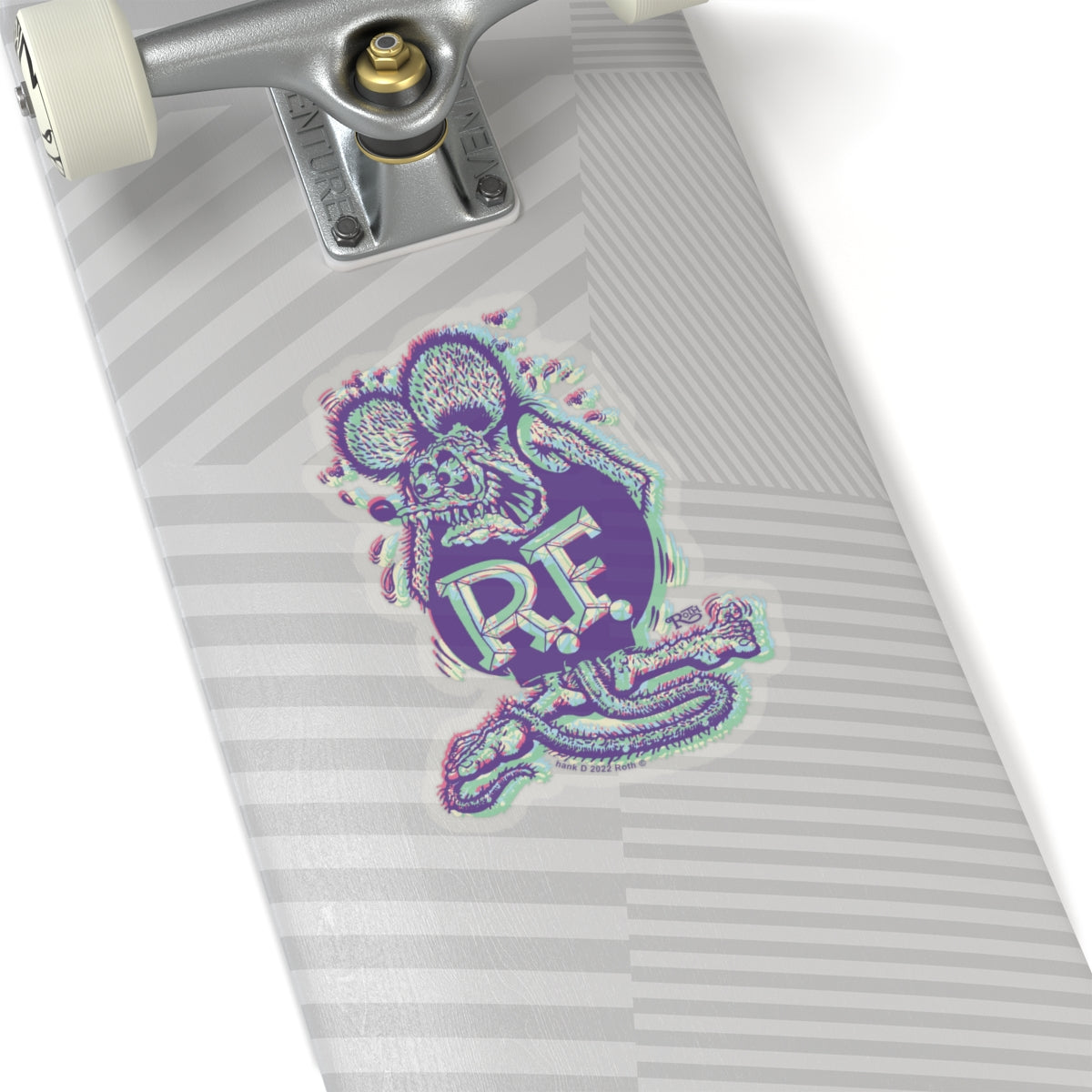 Quirky Quirk Rat Fink Sticker: Offset Color Fusion