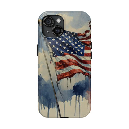 Tattered Glory American Flag Tough Phone Case