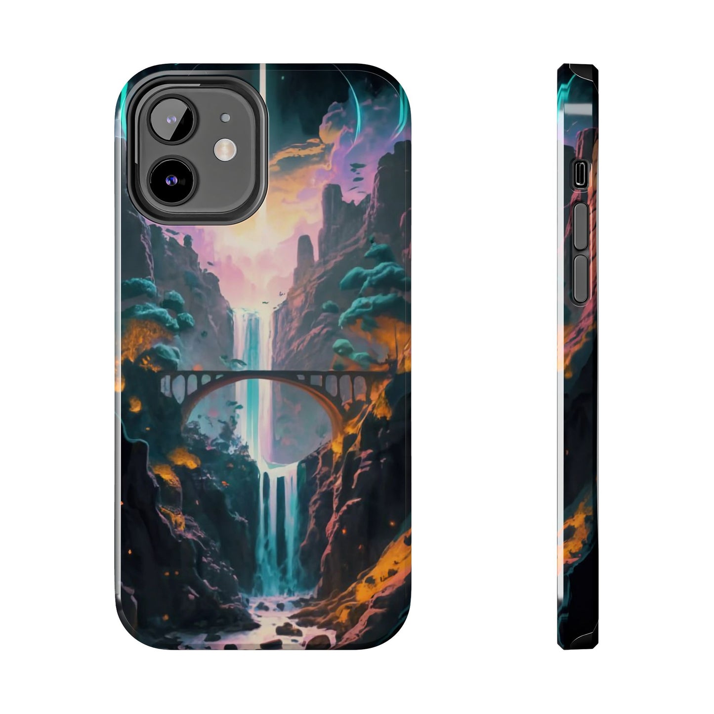 Midnight Cascade Blue Moon Tough Phone Case