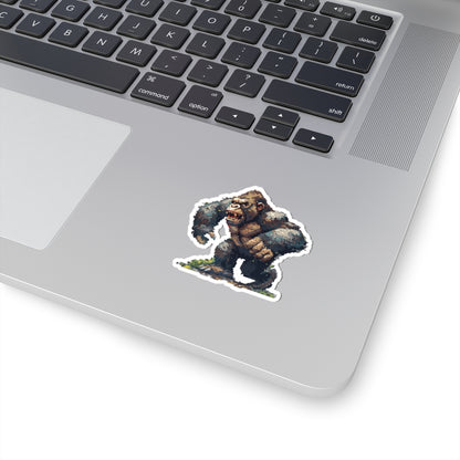 Pixelated Monster Clash Vinyl Sticker