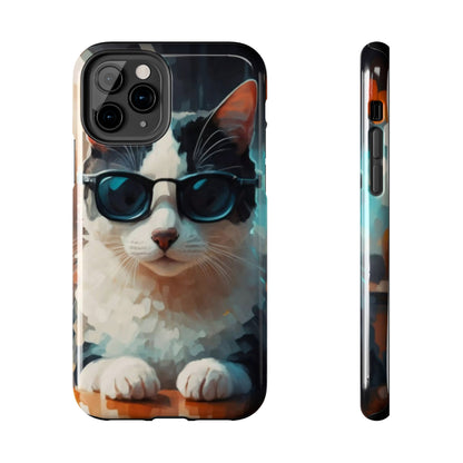 CoolCat Dinner Date Tough Phone Case