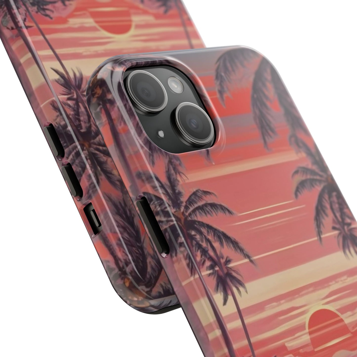 Sunset Serenity Palm Shore Tough Phone Case