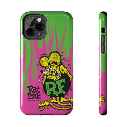 Fink Flames - Pink/Green - Tough Phone Case