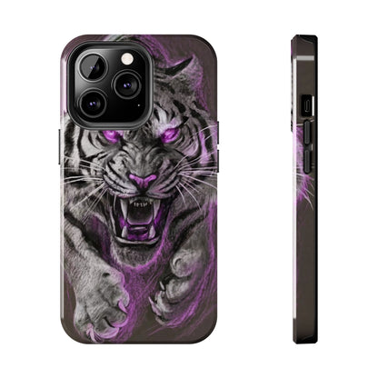 Enigmatic Hunter Tiger Sketch Tough Phone Case