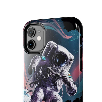 Cosmic Crest Astronaut Wave Rider Tough Phone Case