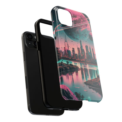 Celestial Cityscape Aerial View Tough Phone Case