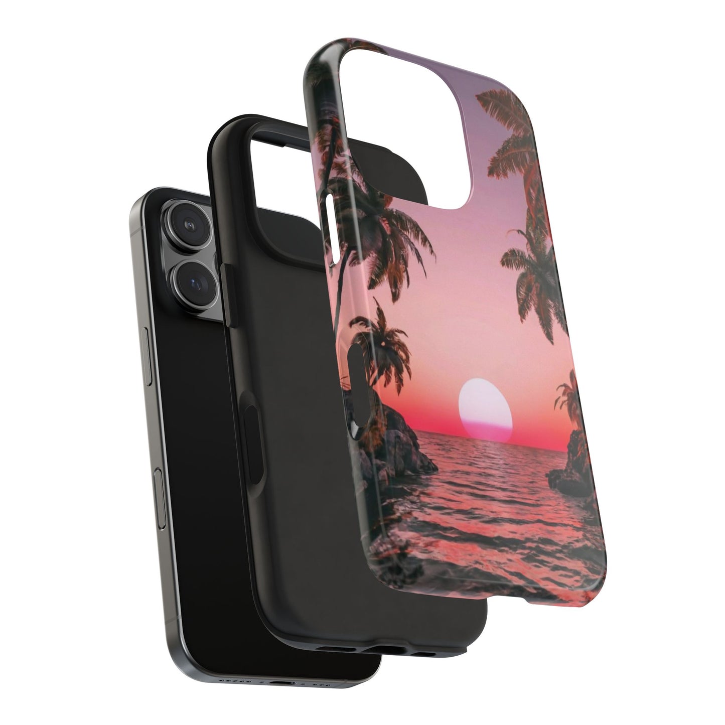 Golden Horizon Palm Sunset Tough Phone Case