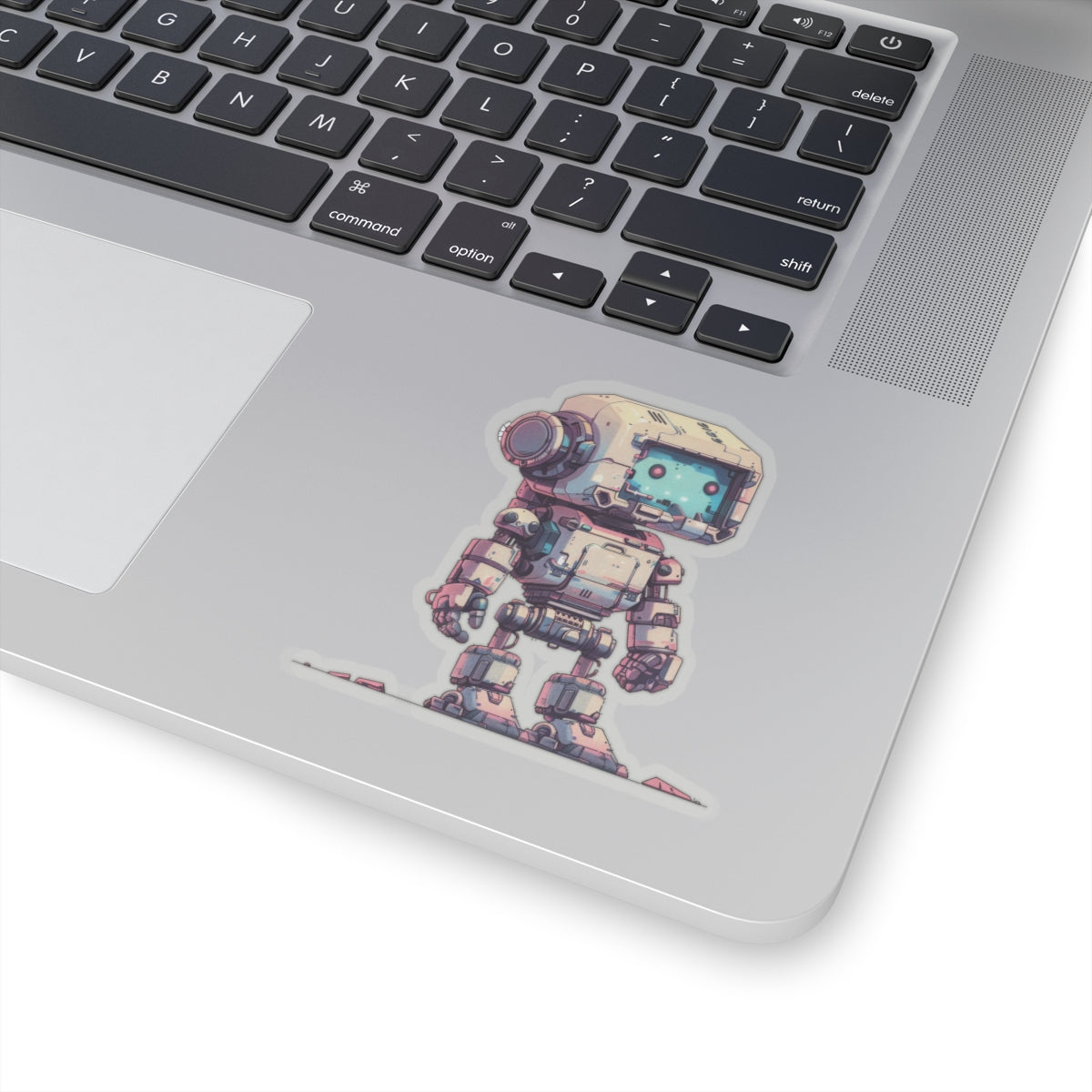 Junkyard Pixelated Robot Vinyl Sticker