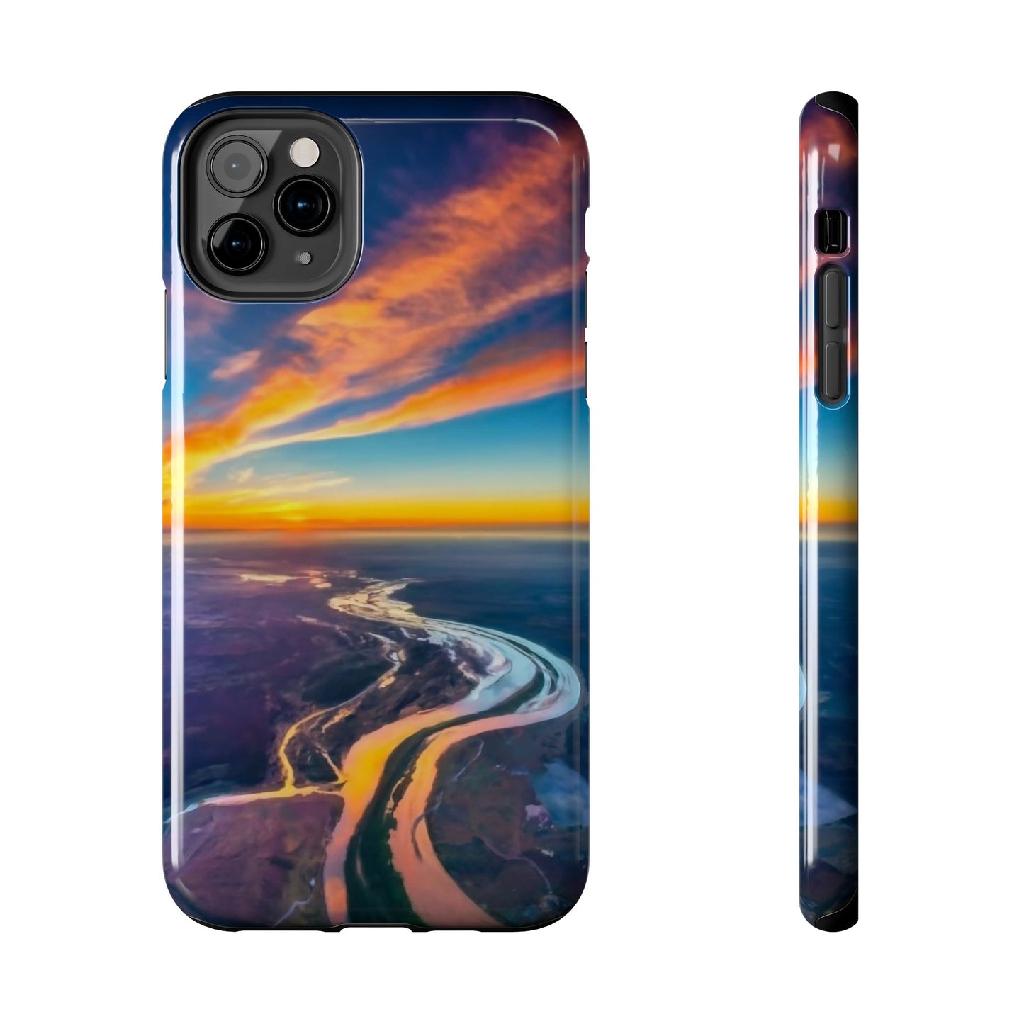 Celestial Sunset Earth View Tough Phone Case