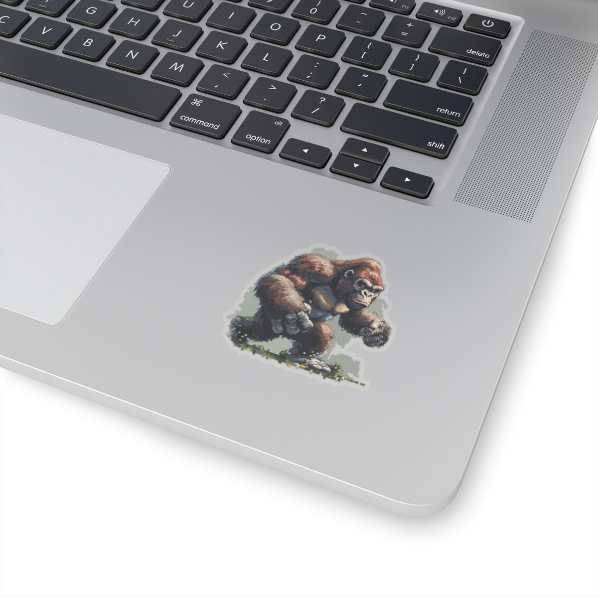 Pixelated Battle-Ready Ape Runner Vinyl Sticker