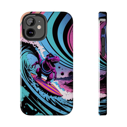 Cosmic T-Rex Surfer Adventure Tough Phone Case