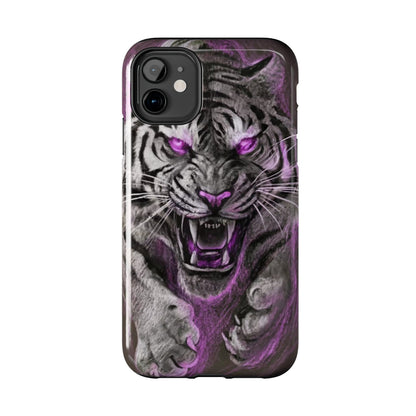 Enigmatic Hunter Tiger Sketch Tough Phone Case