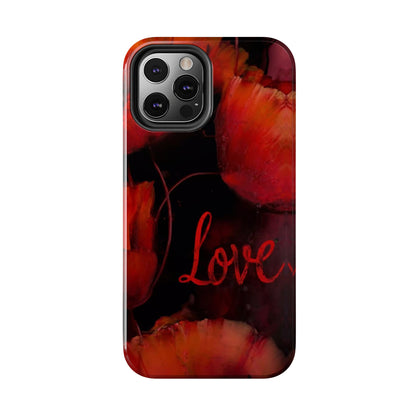 Crimson Love Blossoms Tough Phone Case