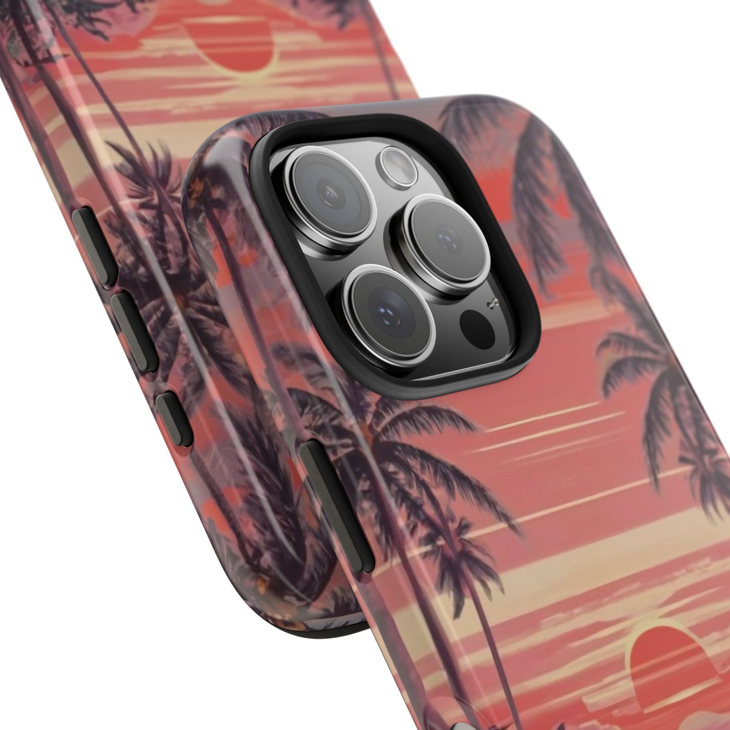 Sunset Serenity Palm Shore Tough Phone Case