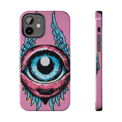 Halftone Horizon Eyeball iPhone Case