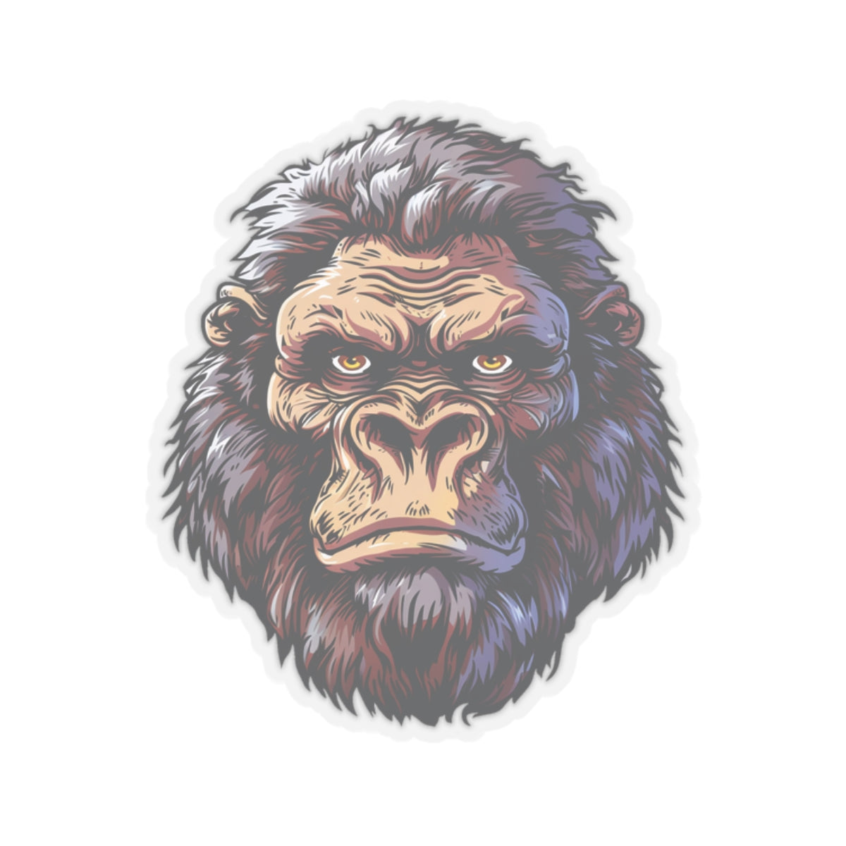 Observant Tan Yeti Vinyl Sticker