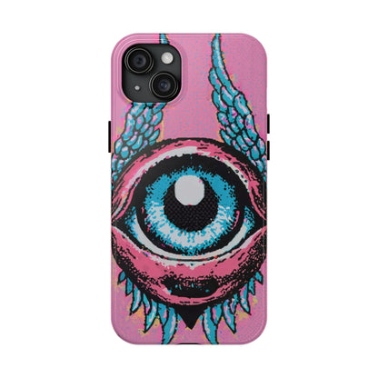 Halftone Horizon Eyeball iPhone Case